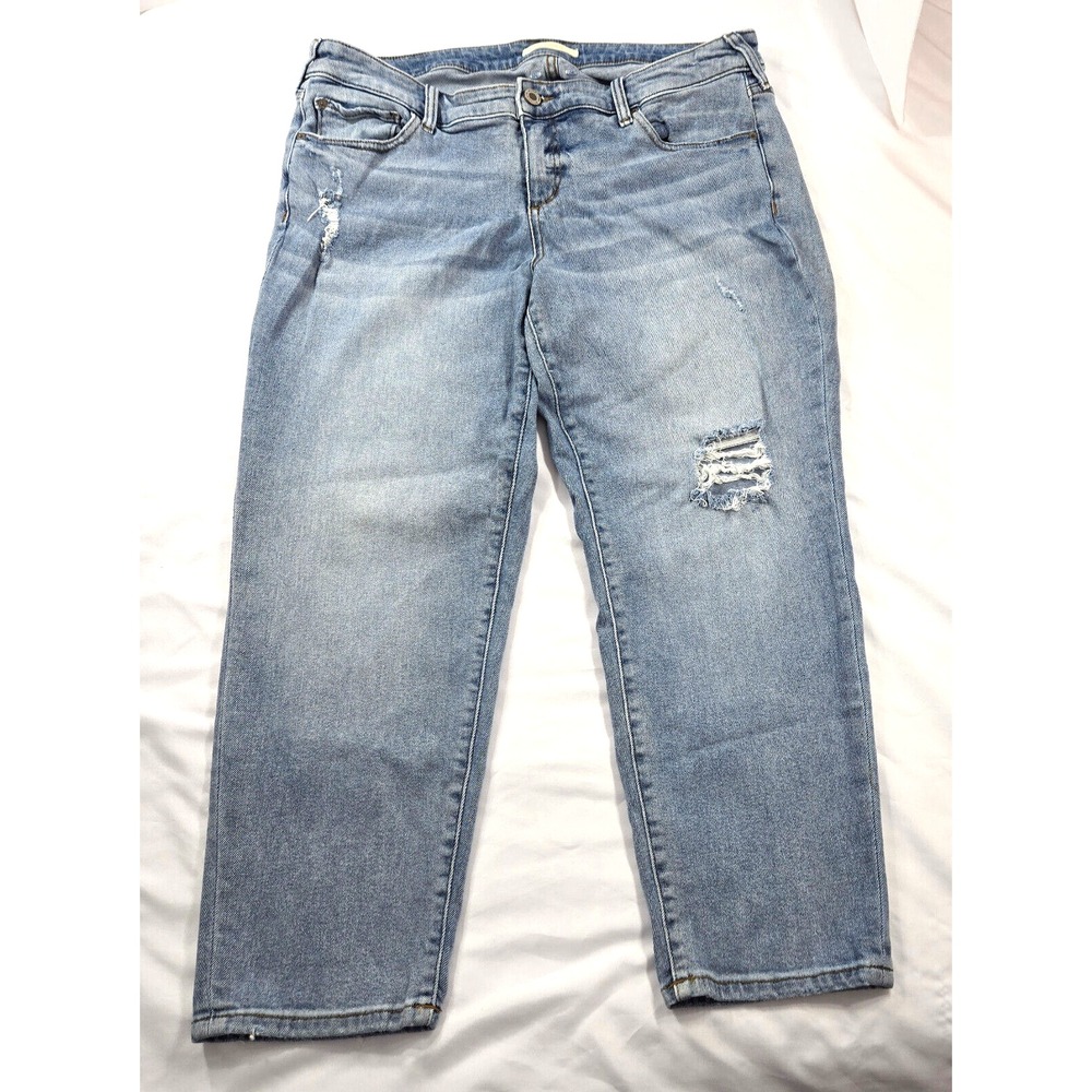 Stitch's Jeans U.S.A. Womens distressed Stretch Jeans size 18